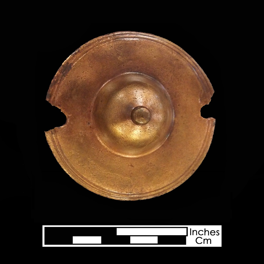 Image of copper alloy curb bit boss, Dome with Nipple.