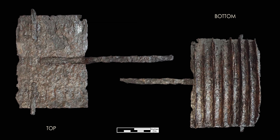 Image of iron curry comb.