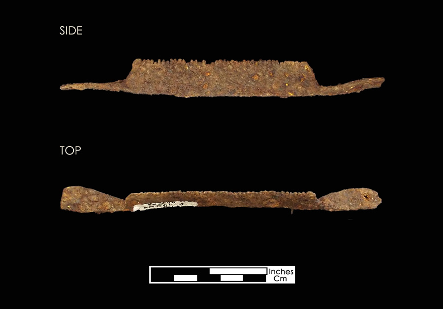 Image of iron curry comb.