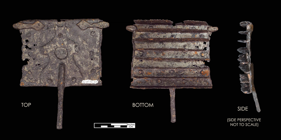 Image of iron curry comb.