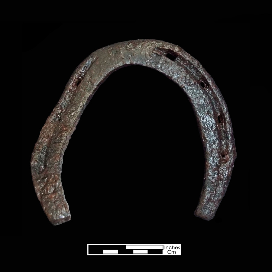 Image of iron horseshoe.