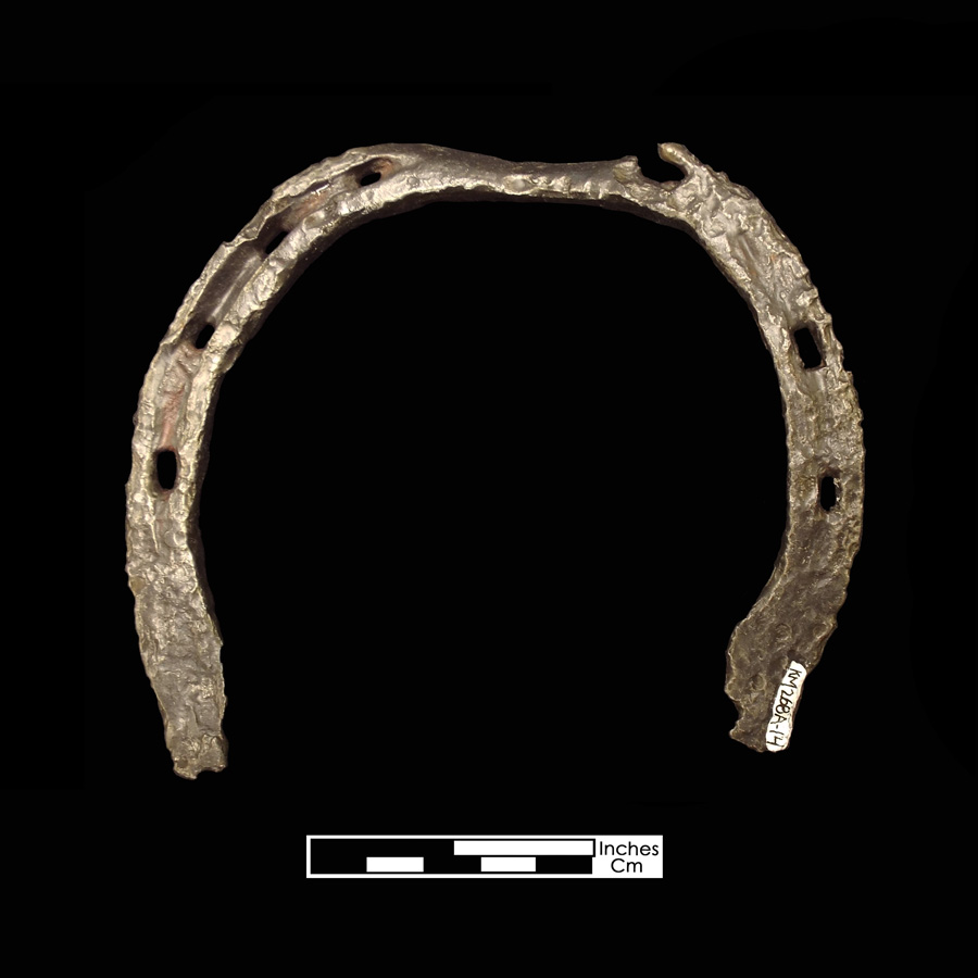 Image of iron horseshoe.