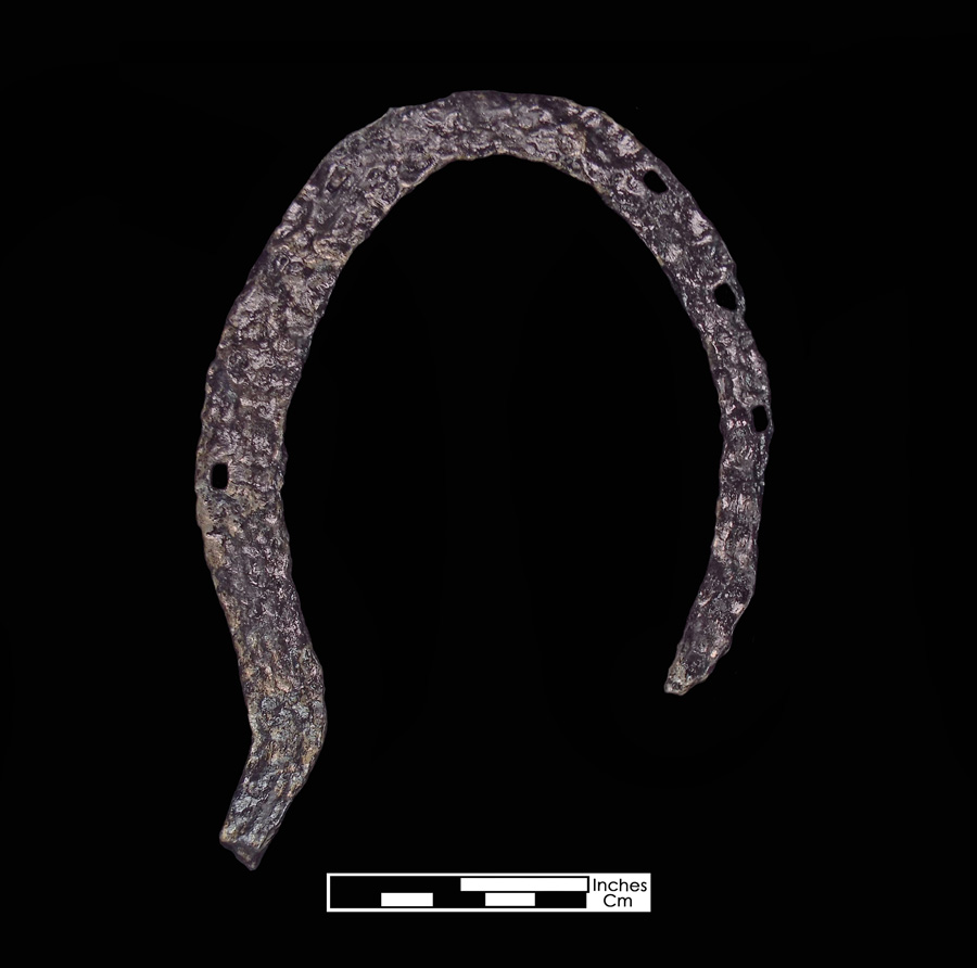 Image of iron horseshoe.
