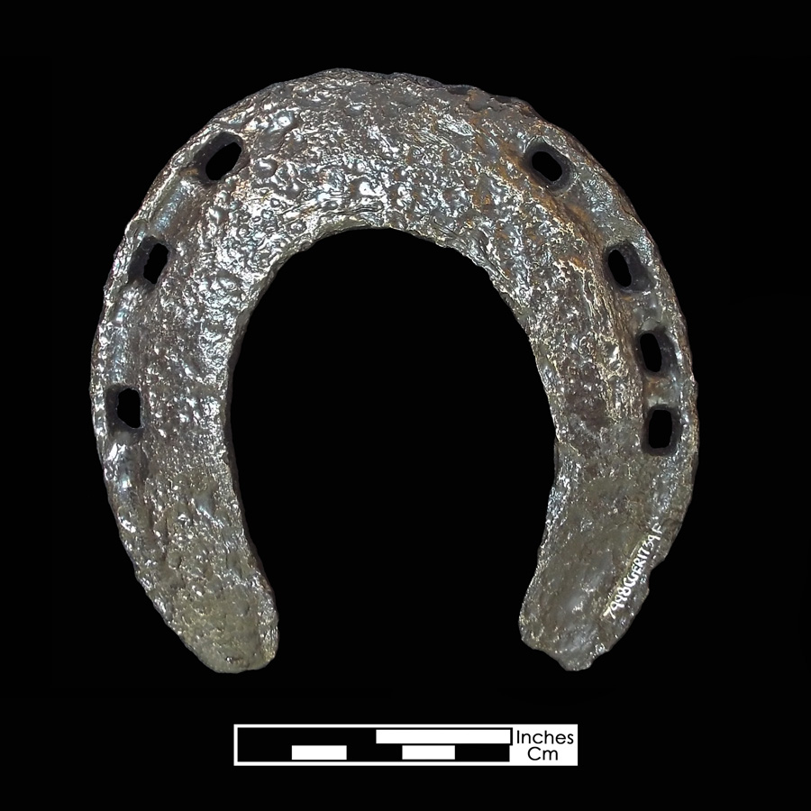 Image of iron horseshoe.
