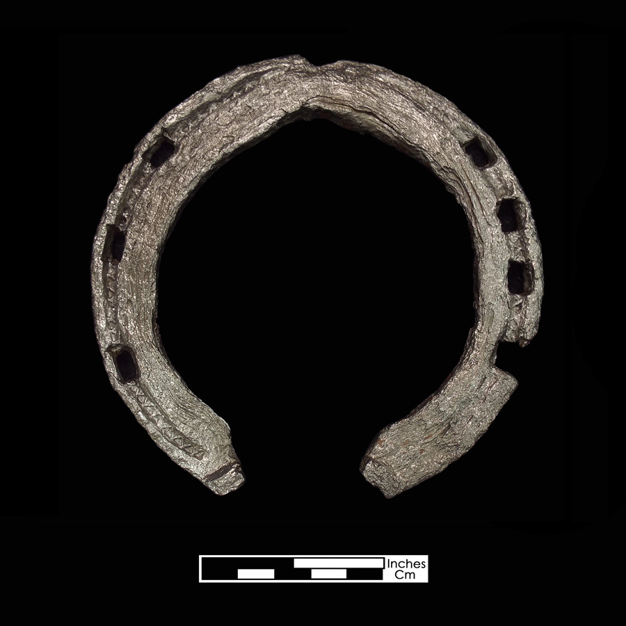 Image of iron horseshoe.