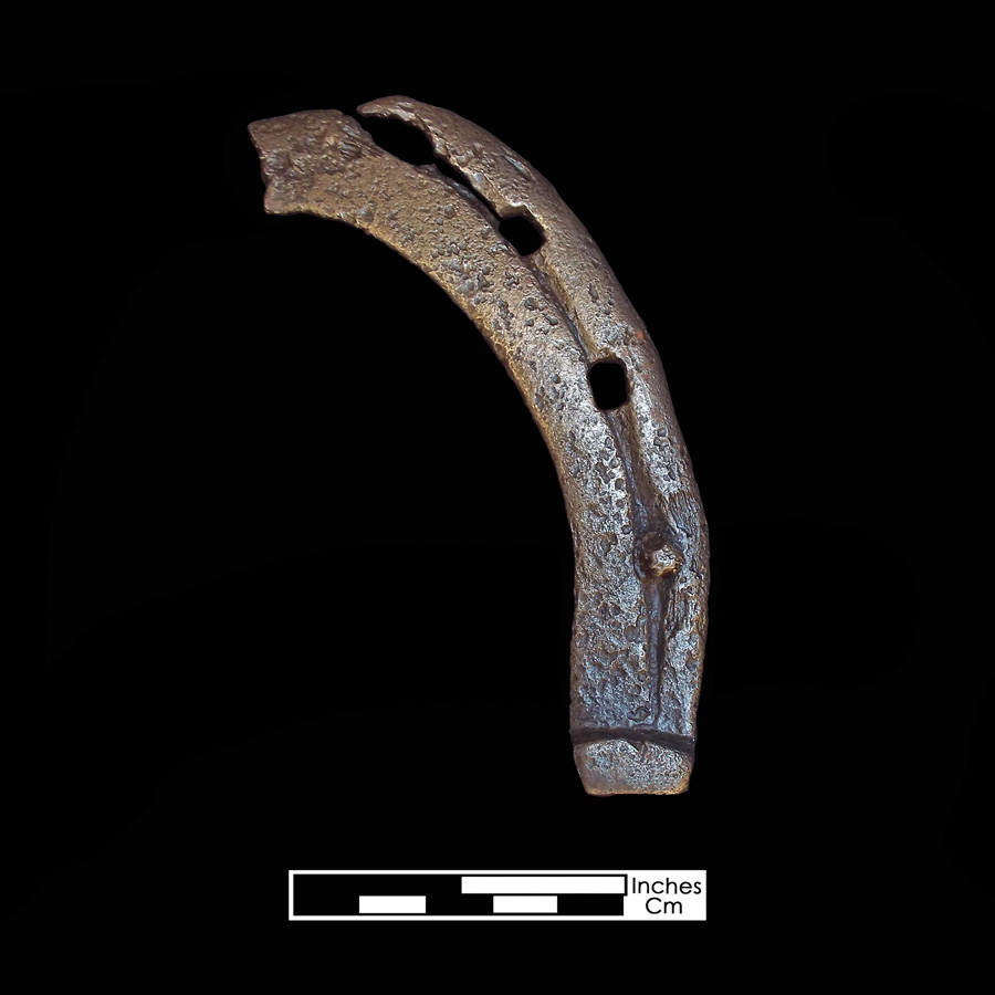 Image of iron horseshoe.