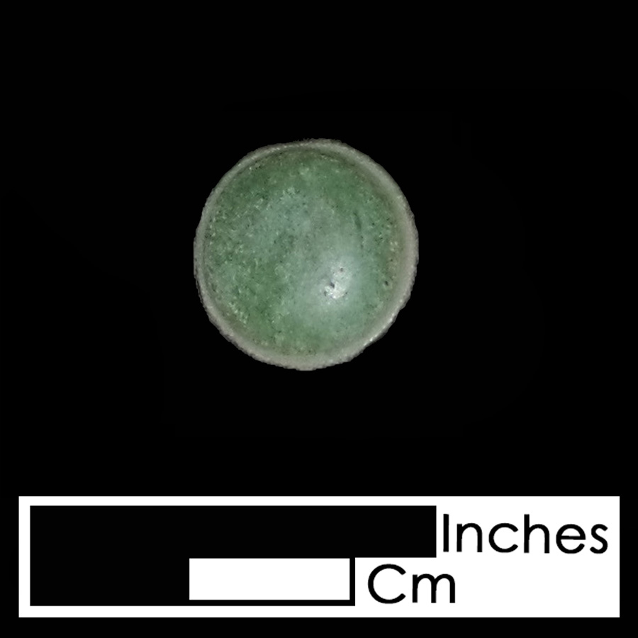 Image of copper alloy leather ornament, Plain Dome.