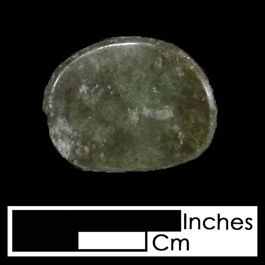 Image of copper alloy leather ornament, Plain Oval.
