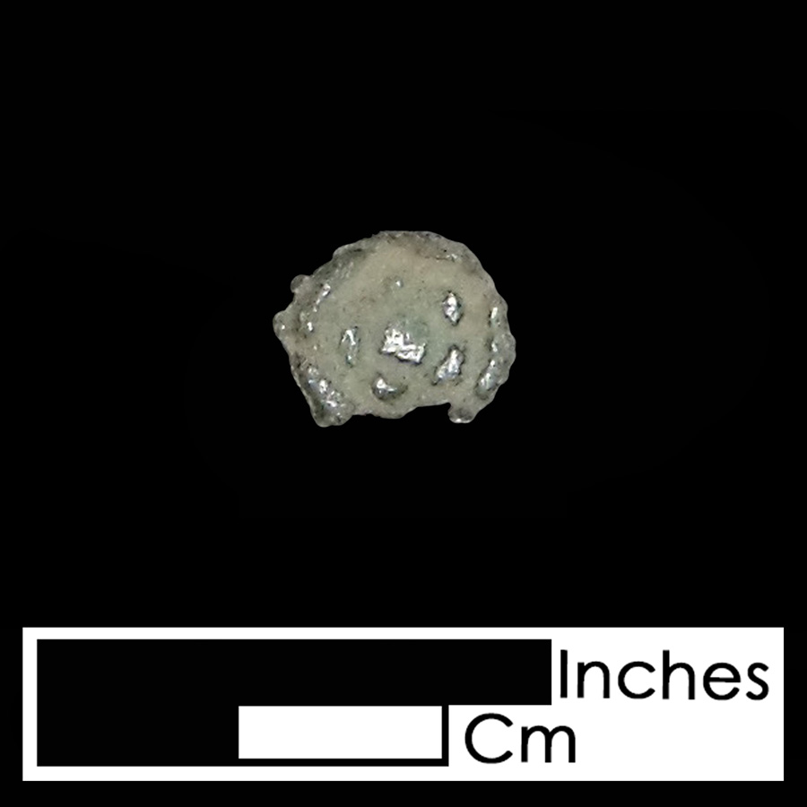 Image of copper alloy leather ornament, Tudor Rose.