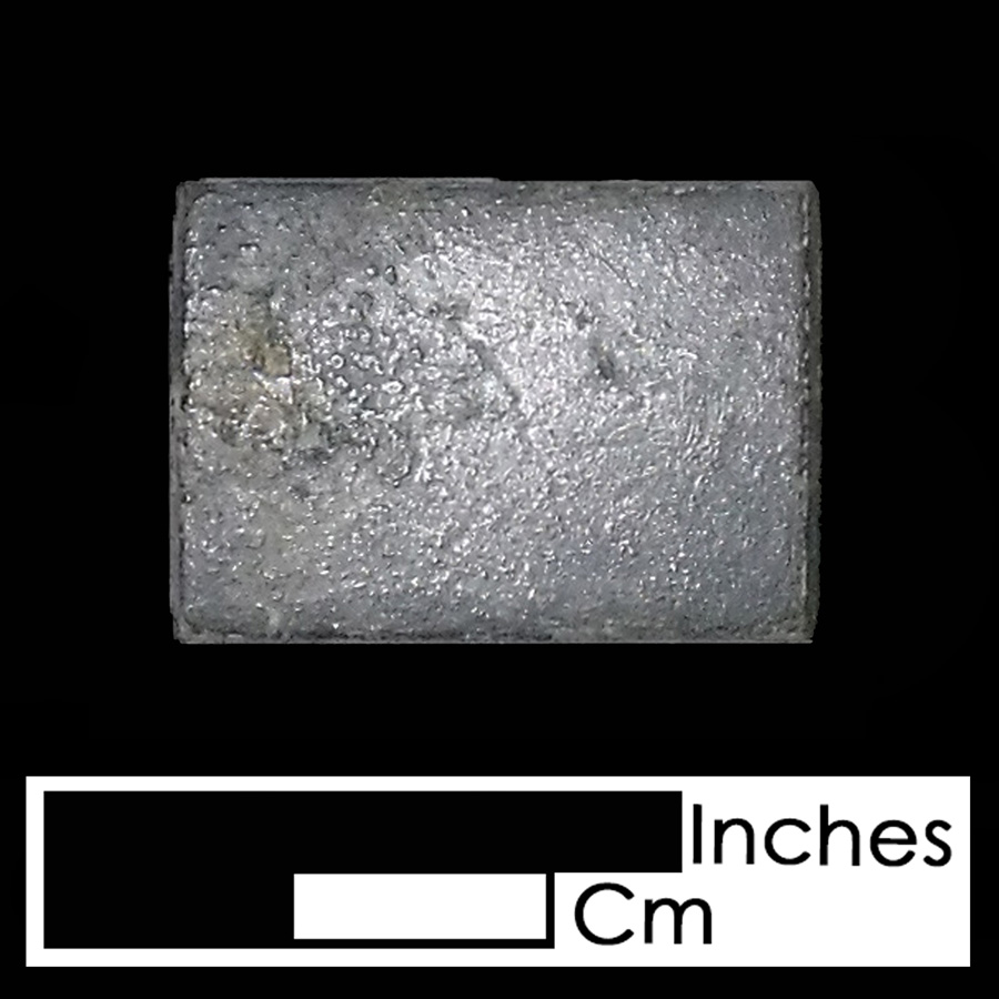 Image of copper alloy leather ornament, Plain Rectangle.