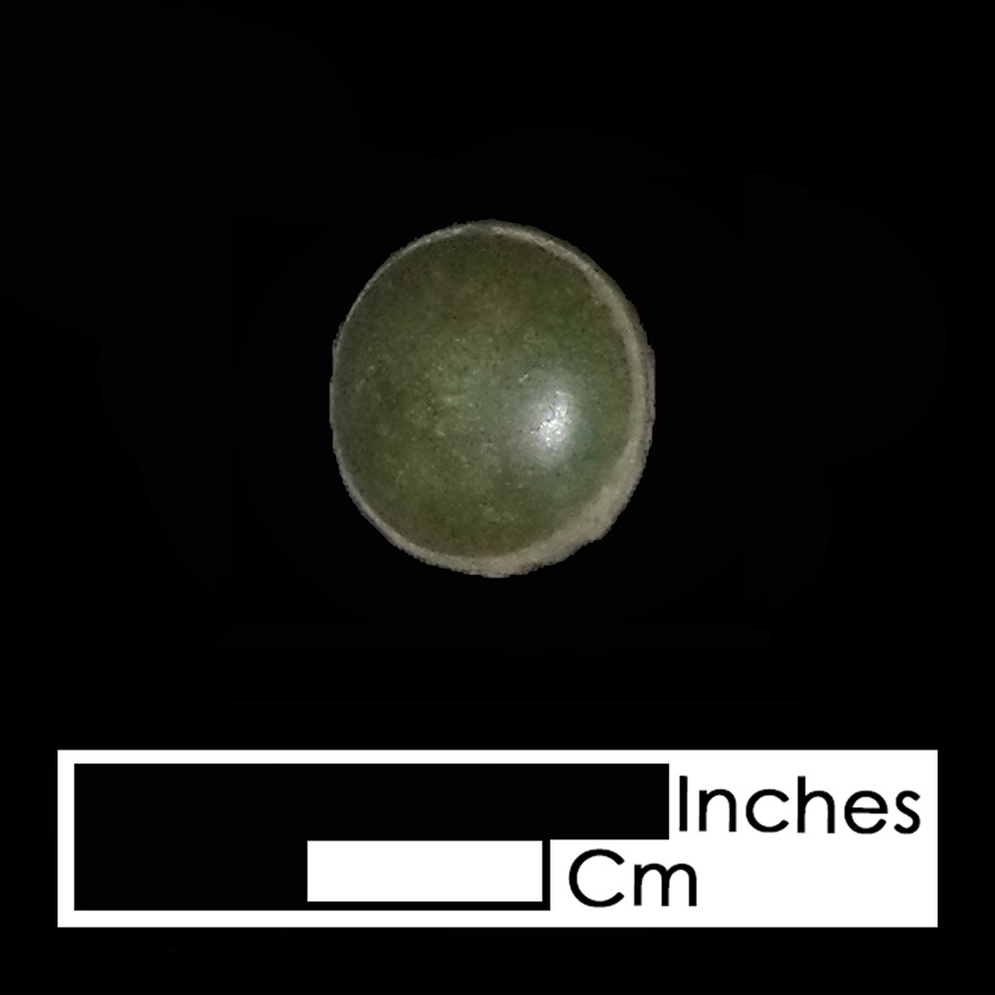 Image of copper alloy leather ornament, Plain Dome.
