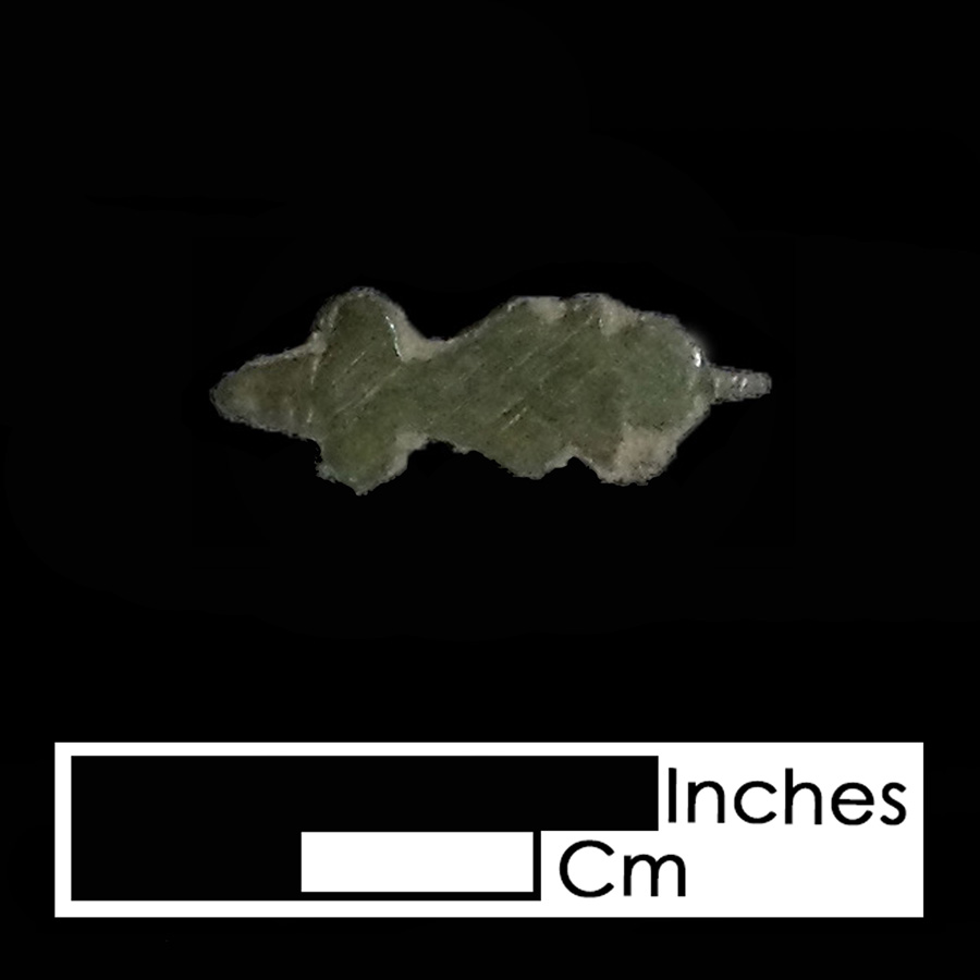 Image of copper alloy leather ornament, Stylized Arrow.
