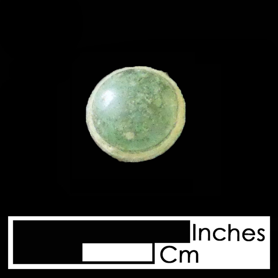 Image of copper alloy leather ornament, Plain Dome.