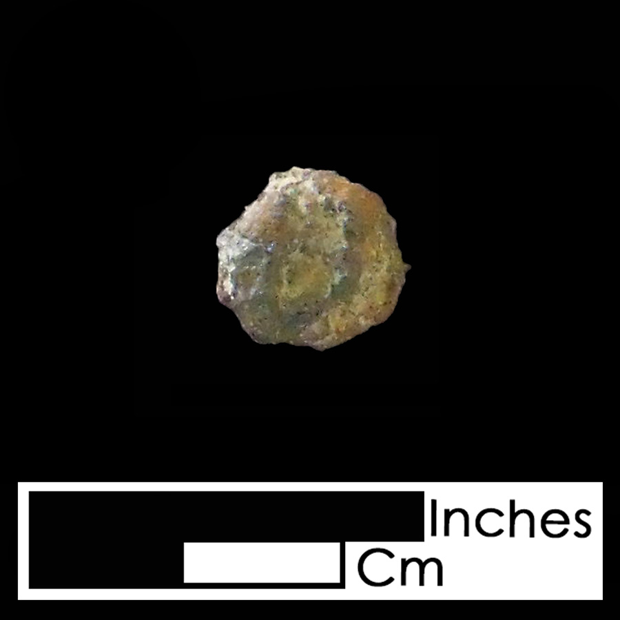 Image of copper alloy leather ornament, Tudor Rose.