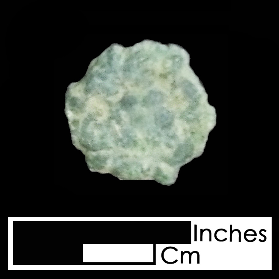 Image of copper alloy leather ornament, Tudor Rose.