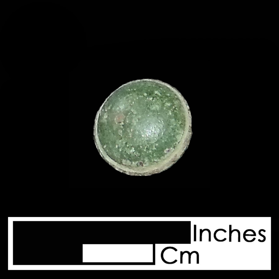 Image of copper alloy leather ornament, Plain Dome.