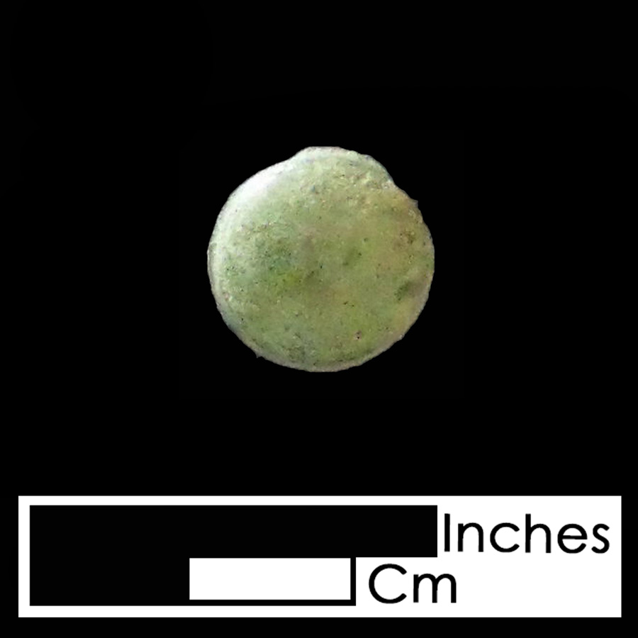 Image of copper alloy leather ornament, Plain Dome.