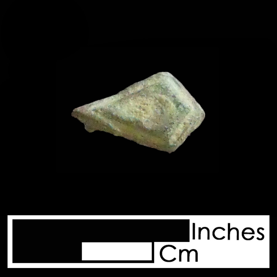 Image of copper alloy leather ornament, Diamond.