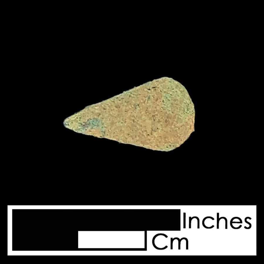 Image of leather ornament, Teardrop.