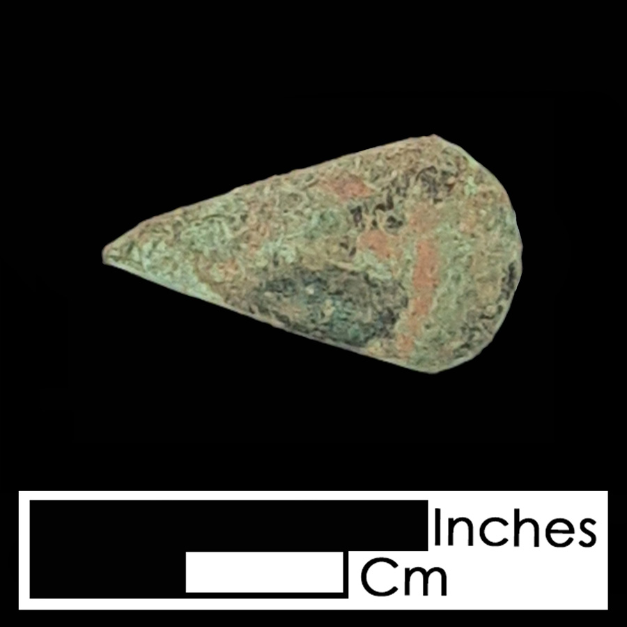 Image of leather ornament, Teardrop.