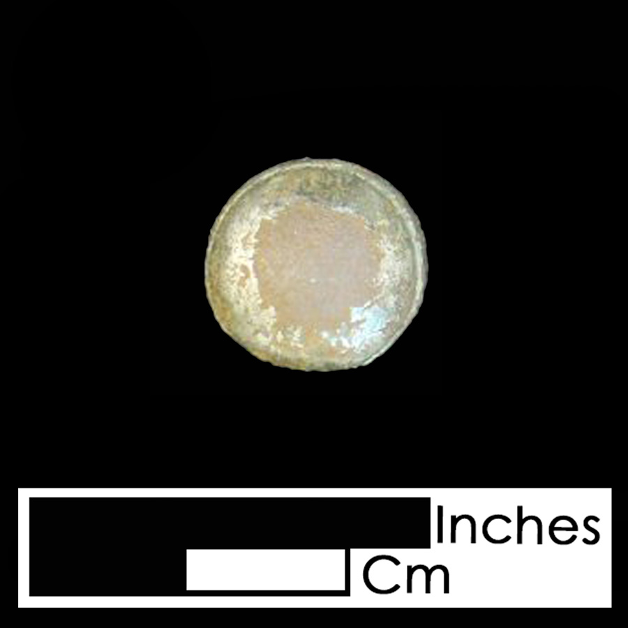Image of copper alloy leather ornament, Plain Dome.