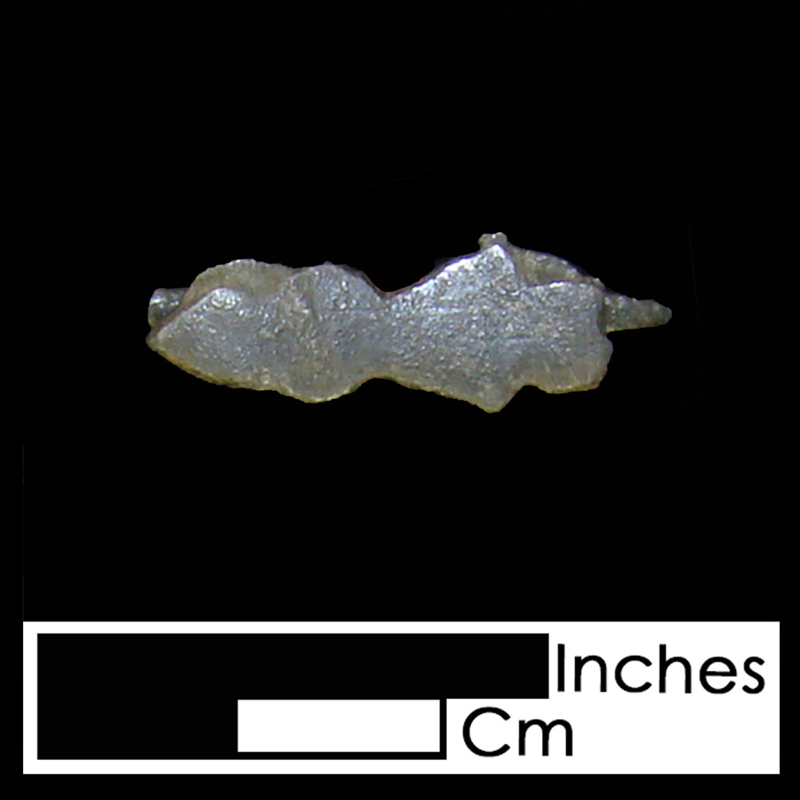 Image of copper alloy leather ornament, Stylized Arrow.