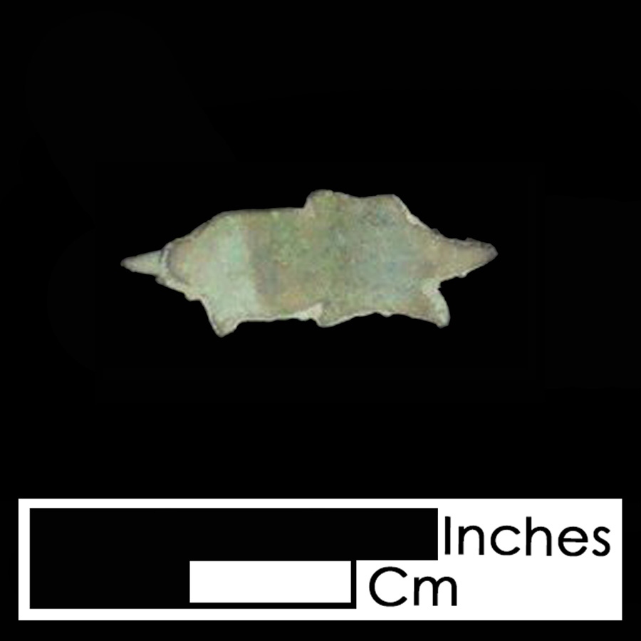Image of copper alloy leather ornament.
