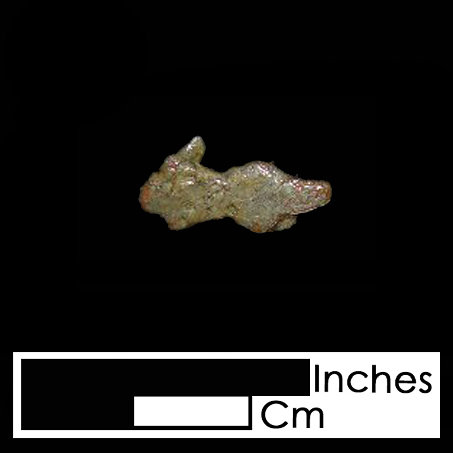 Image of copper alloy leather ornament, Stylized Arrow.