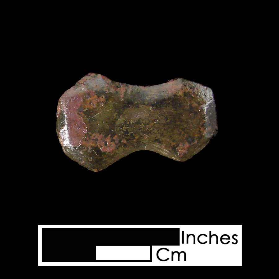 Image of copper alloy leather ornament, Peanut.