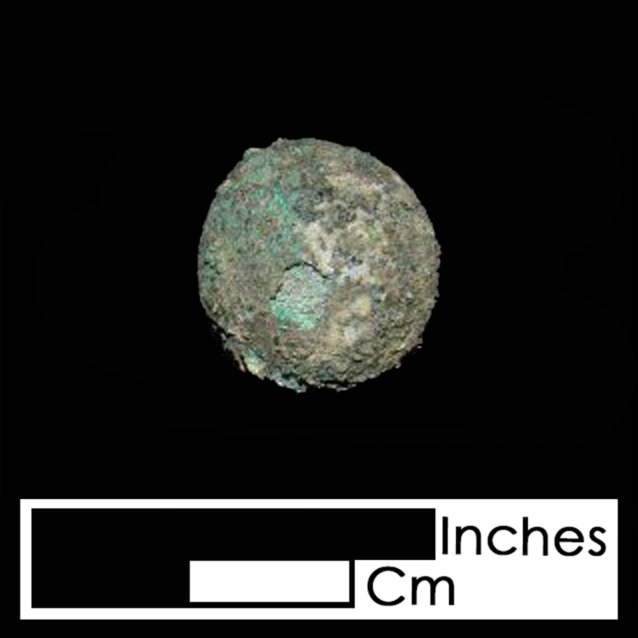 Image of copper alloy leather ornament, Plain Dome.