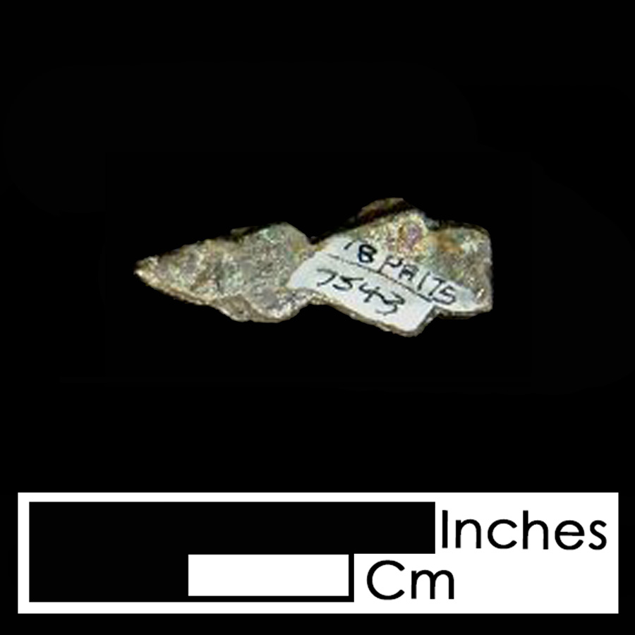 Image of copper alloy leather ornament, Stylized Arrow.