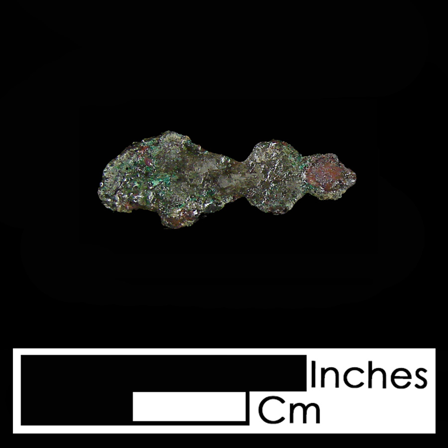 Image of copper alloy leather ornament, Stylized Arrow.