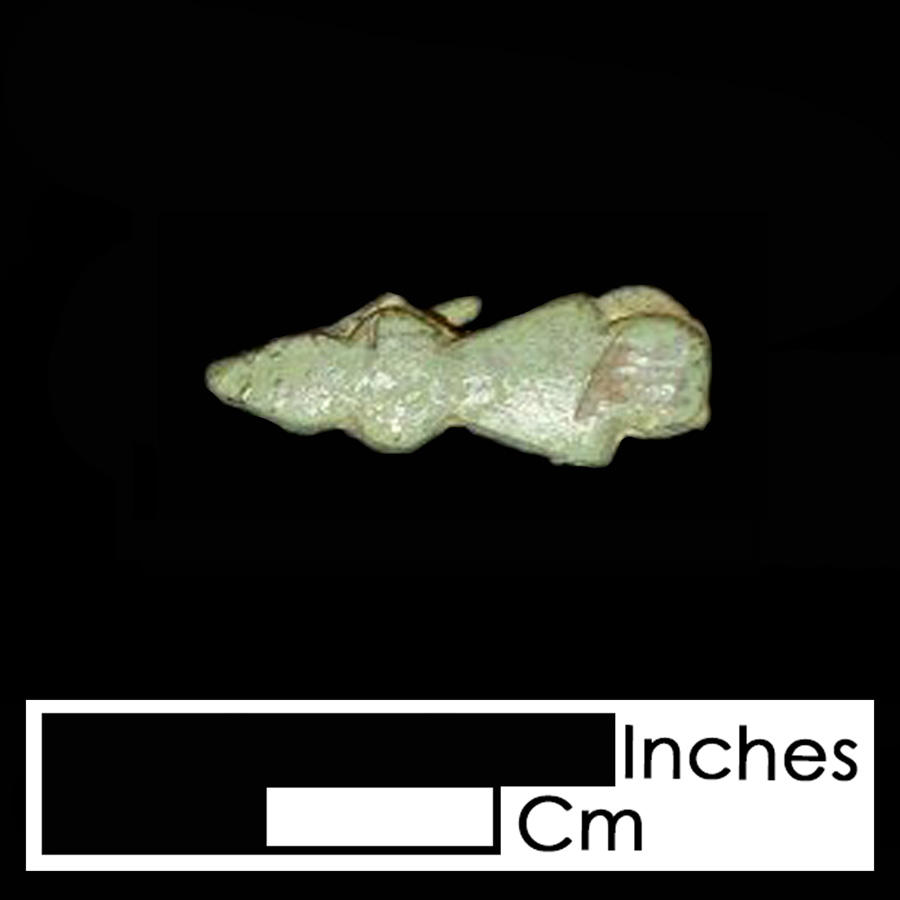 Image of copper alloy leather ornament, Stylized Arrow.