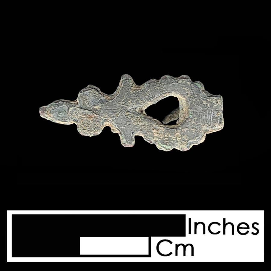 Image of copper alloy leather ornament, Openwork Arrow.