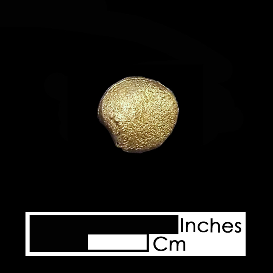 Image of copper alloy leather ornament, Plain Dome.