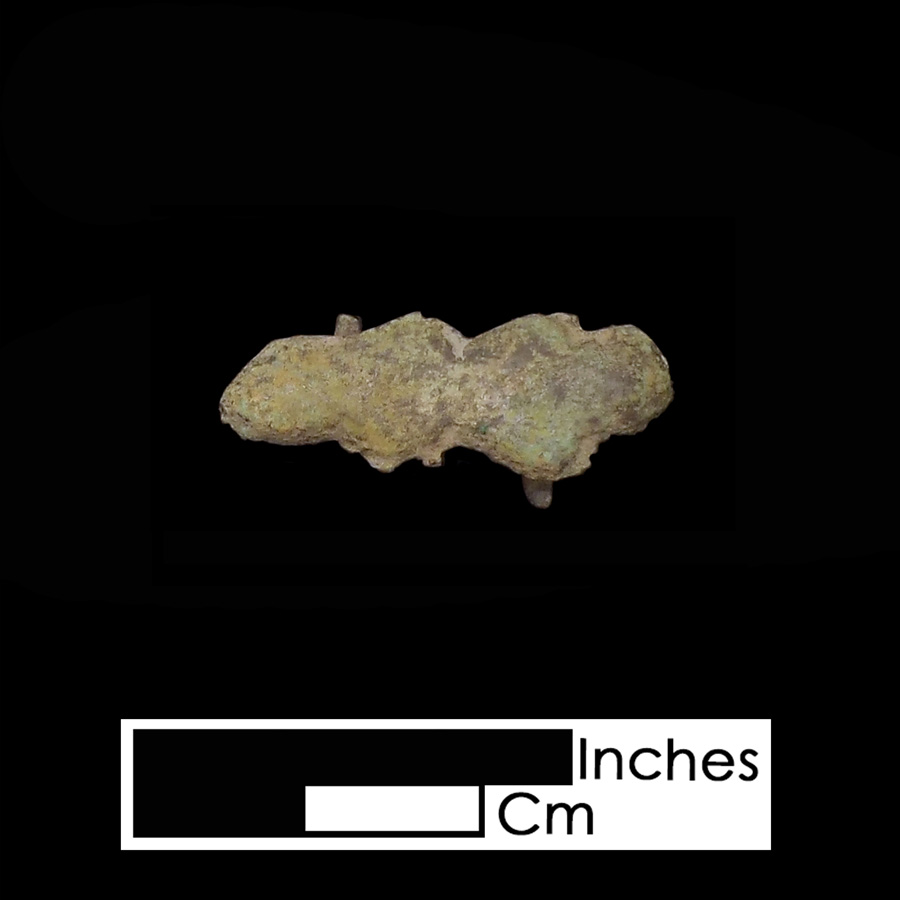 Image of copper alloy leather ornament, Stylized Arrow.