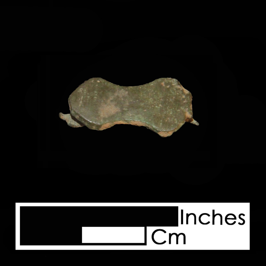 Image of copper alloy leather ornament, Peanut.