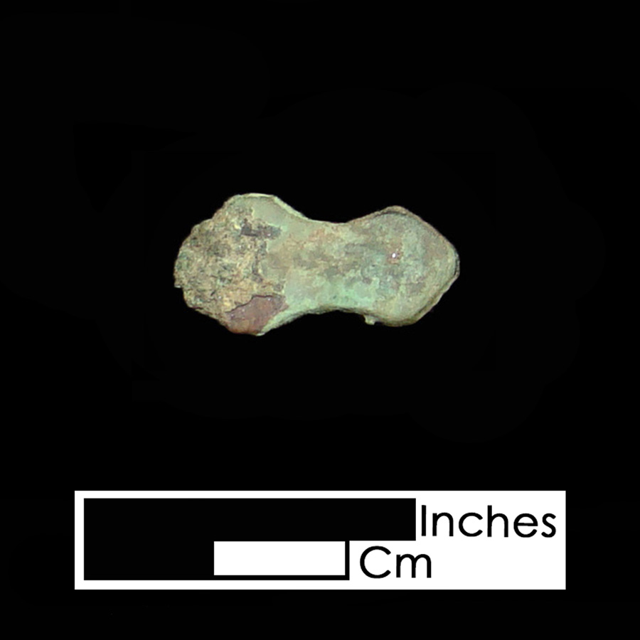 Image of copper alloy leather ornament, Peanut.