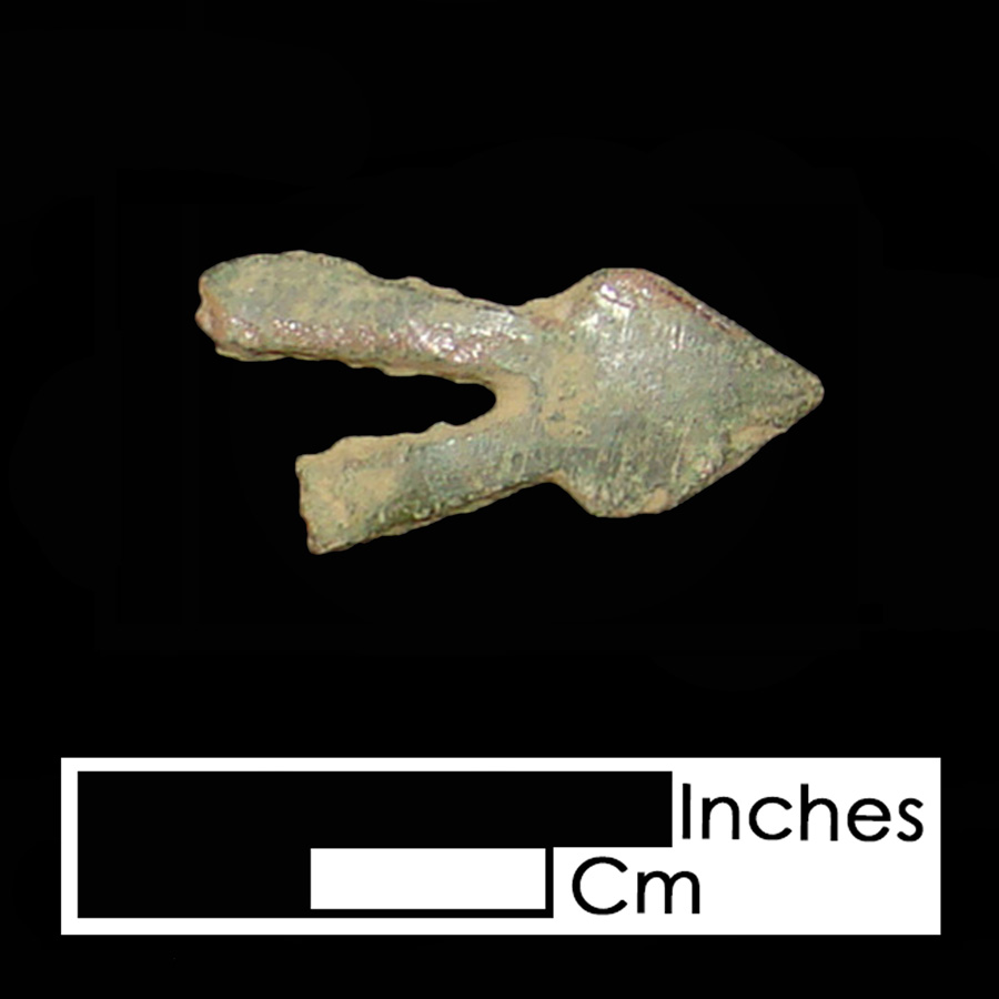Image of copper alloy leather ornament, Openwork.