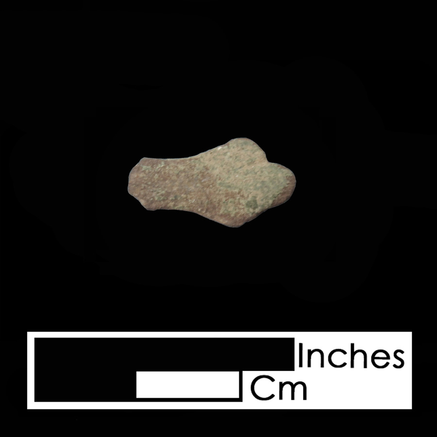 Image of copper alloy leather ornament, Trifid Bleeding Heart.
