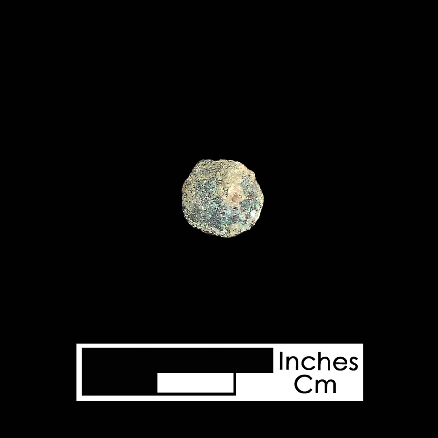 Image of copper alloy leather ornament.