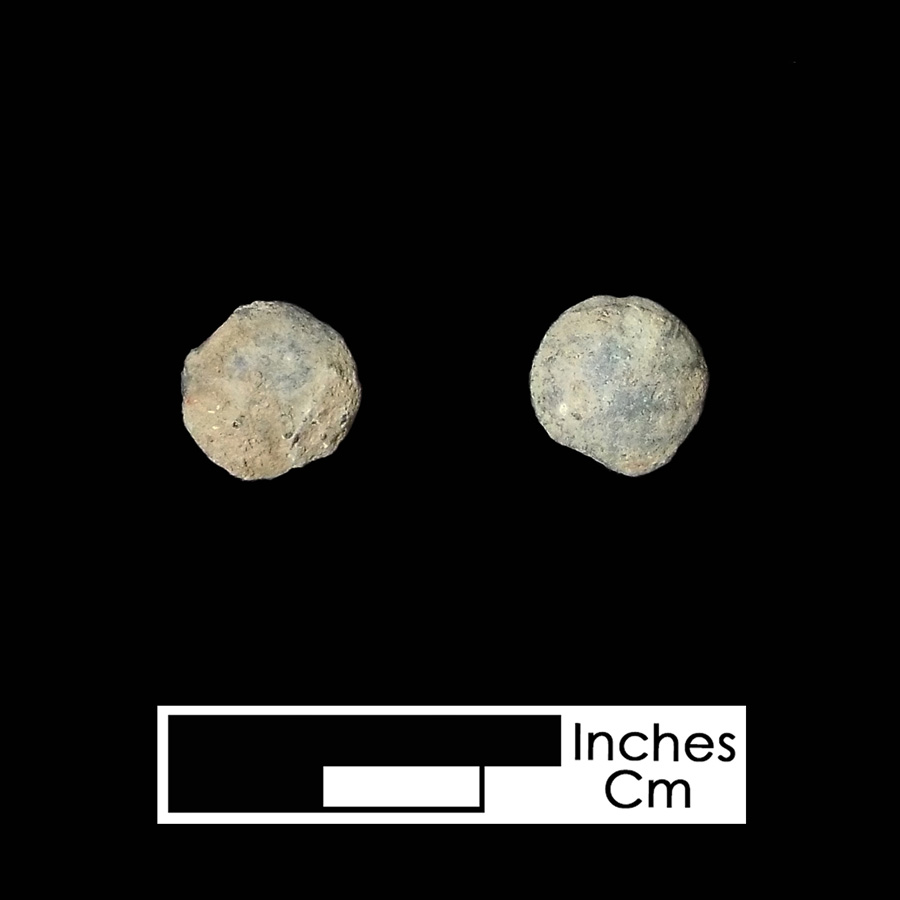 Image of copper alloy leather ornament.