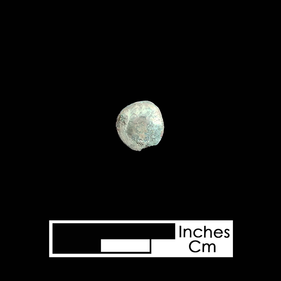 Image of copper alloy leather ornament.