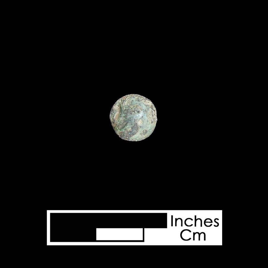 Image of copper alloy leather ornament.