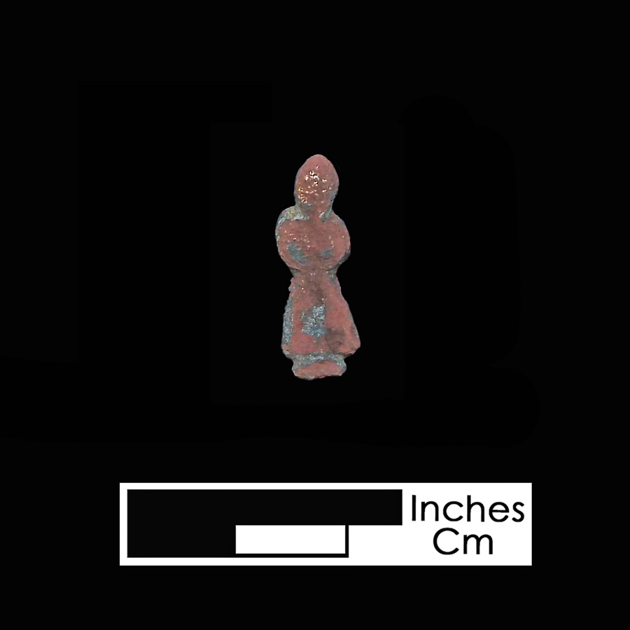 Image of copper alloy leather ornament.