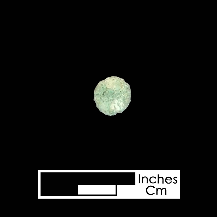 Image of copper alloy leather ornament.