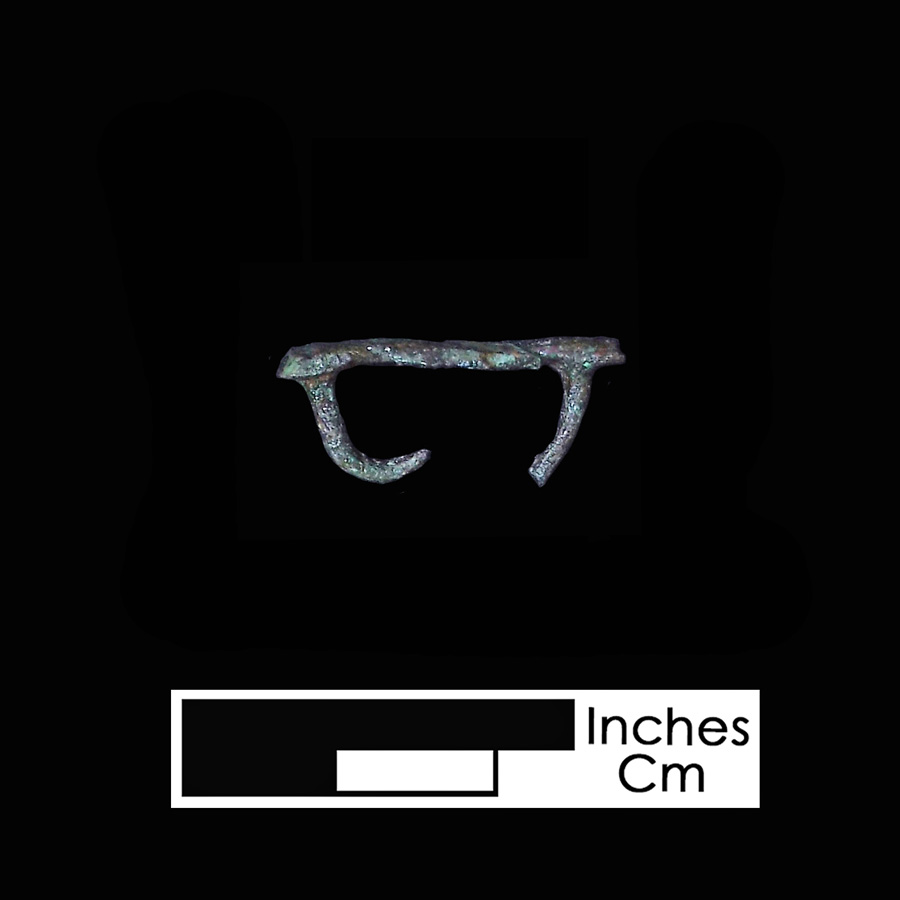 Image of copper alloy leather ornament.