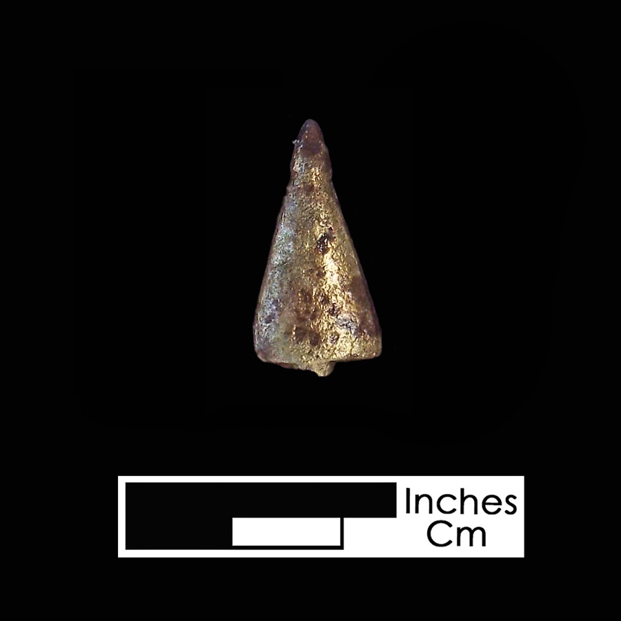 Image of copper alloy leather ornament.