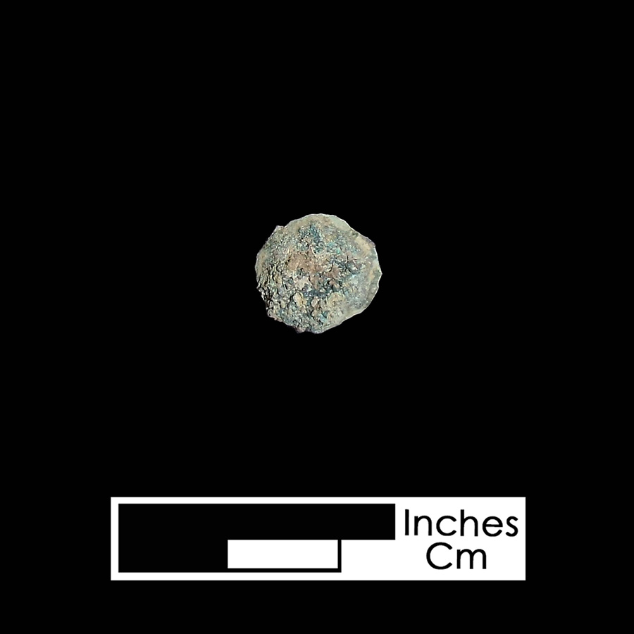 Image of copper alloy leather ornament.