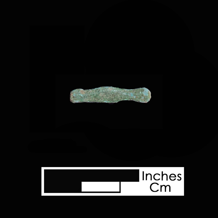 Image of copper alloy leather ornament.